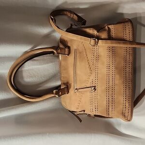GRAMERCY & GRAND Elegant Tan Satchel/CROSSBODY Bag